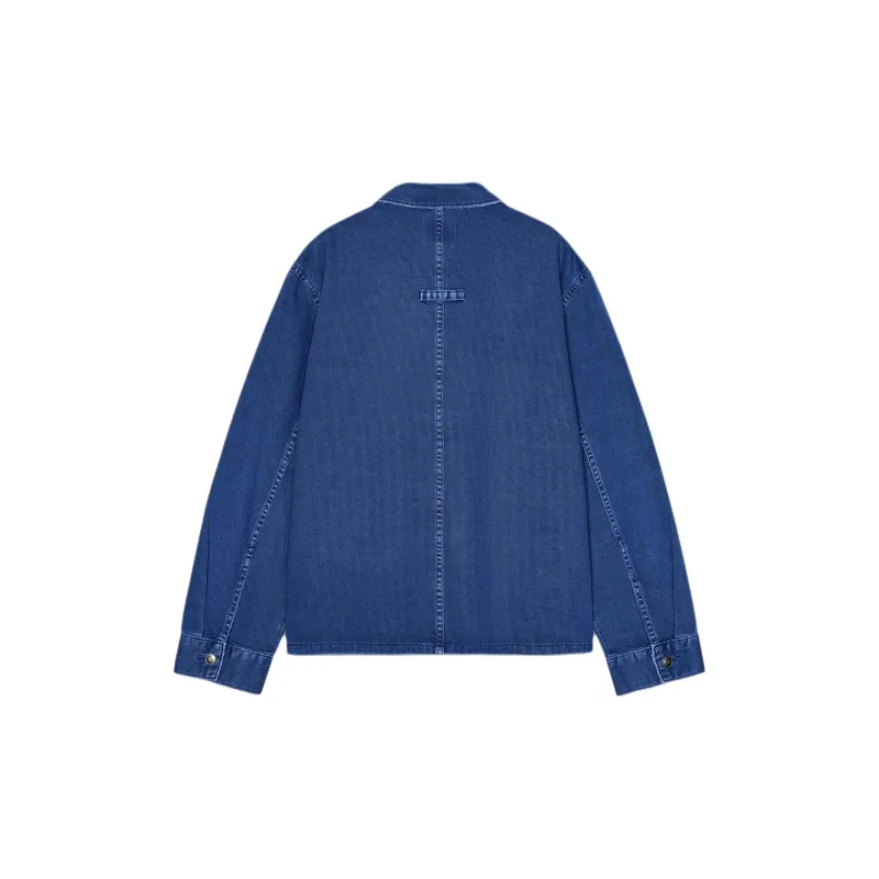 ZARA Trf Denim Jacket Women's Dark Blue-1