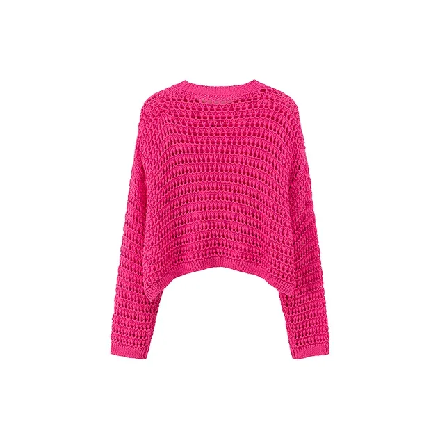 CHUU Knitwear Women's Dark Rose Red-1