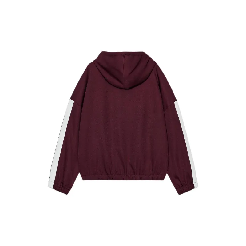 ZARA Sweatshirt Women's Burgundy-1
