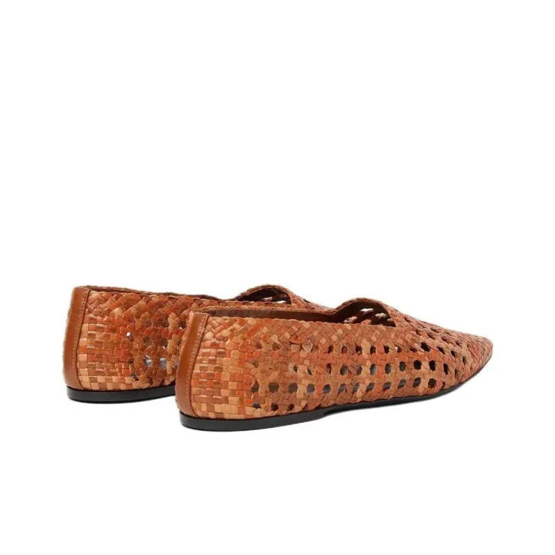 Loro Piana Ayame Casual Single Shoes Women's Brown-3