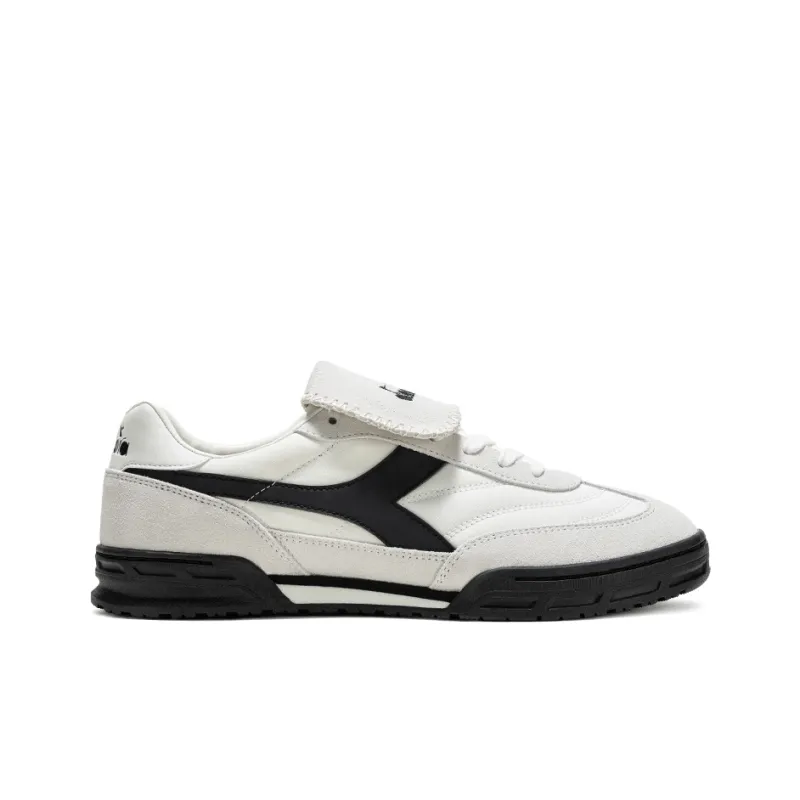 Diadora Cushioning Low-Top Skateboard Shoes Unisex White Black-1
