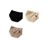 F Set-Ribbed Cat Shadow-Black+Skin+Light Coffee (3 Pack)