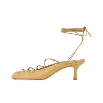 Chloe Ghillies Slim Heel High Heels 6cm Women's Ginger Yellow