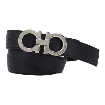 Ferragamo Gancini plaque Belt