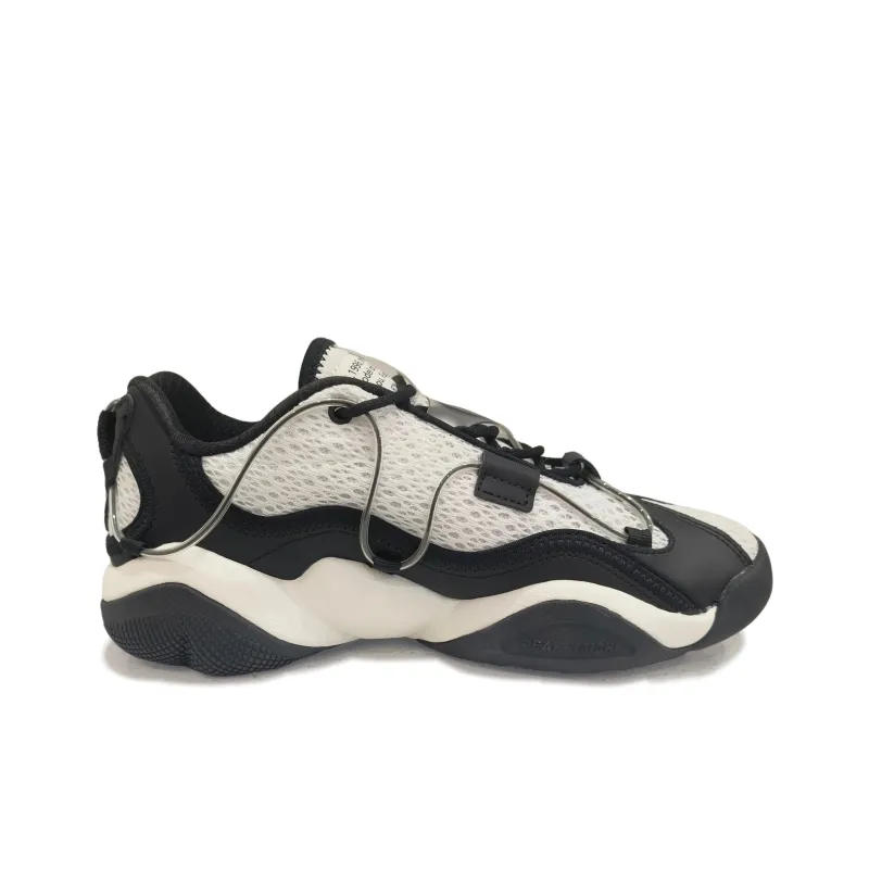 PEAK State Pole 6371 Anti-Slip And Wear-Resistant Coverage Low-Top Chunky Sneakers Men's White Black-1