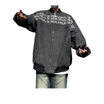 Individual Leather Jacket Single Item Unisex Classic Black Gray Tone