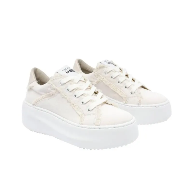 Vic Matie Low Top Casual Shoes Women's Beige-3