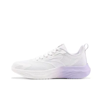 361° Cushioning Breathable Low Top Casual Running Shoes Women's White Purple