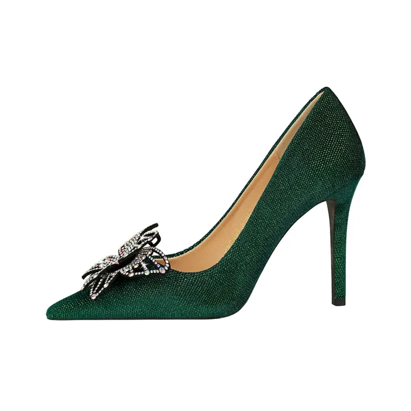 QITUMAUL Slim Heel High Heels Women's-9