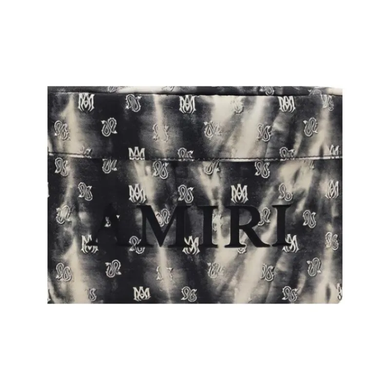 AMIRI Micro Paisley Tie Dye Bum Bag 'Black'-4