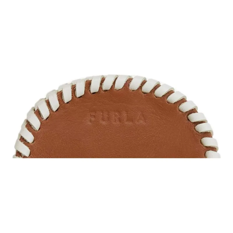 Furla Allegra Leather Wallet Coin Purse Women's Cognac-3