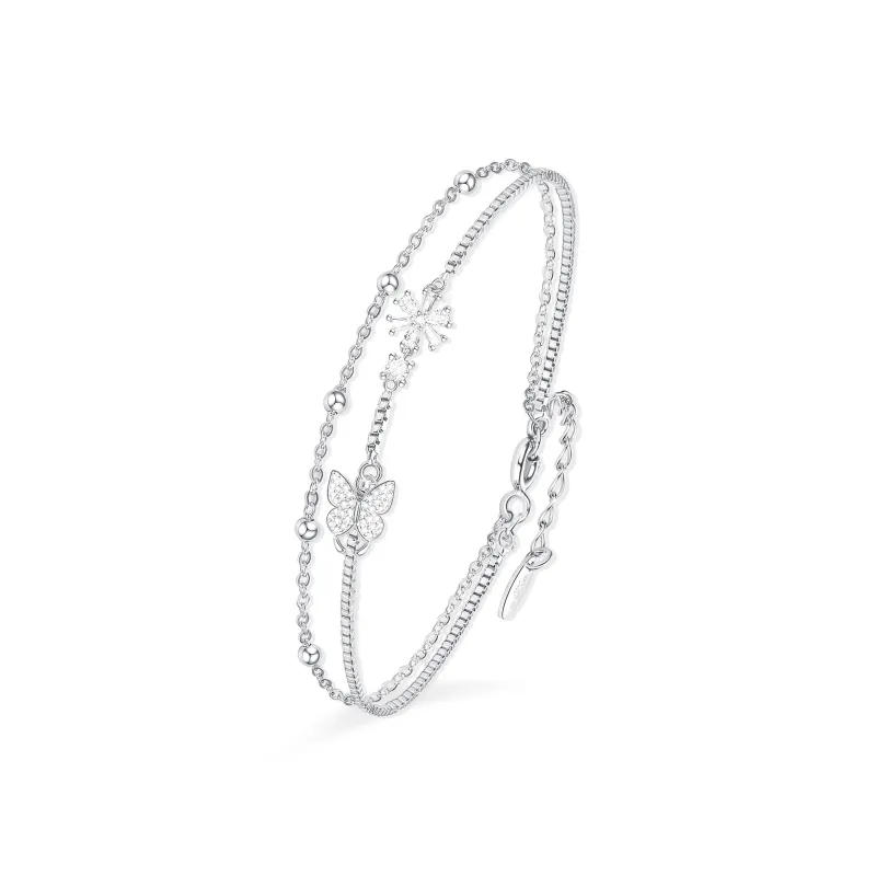 Disney Princess S925 Silver Bracelet Good Looking Box Women's-0