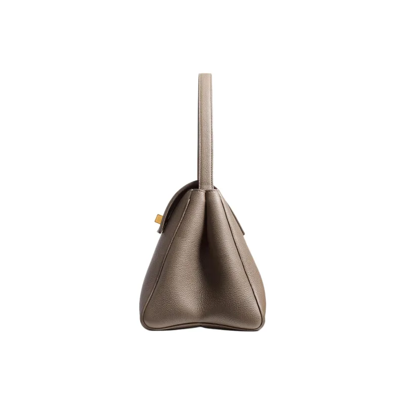 KHAITE Calfskin Handbag Women's Elephant Stone Texture-1