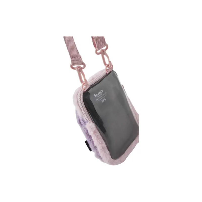 ZARA Sanrio Collaboration Polyester One Shoulder Cell Phone Pouch Regular Women's Pink-2