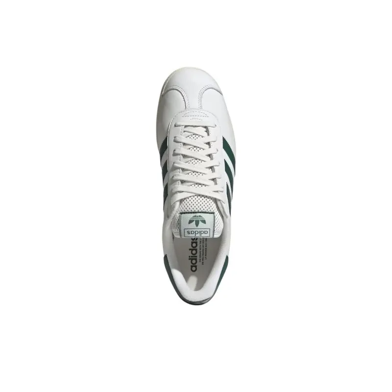 Adidas Gazelle Core White Collegiate Green Cream White-3