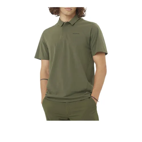SALOMON TRACKLINE Polo Shirt Men's Green