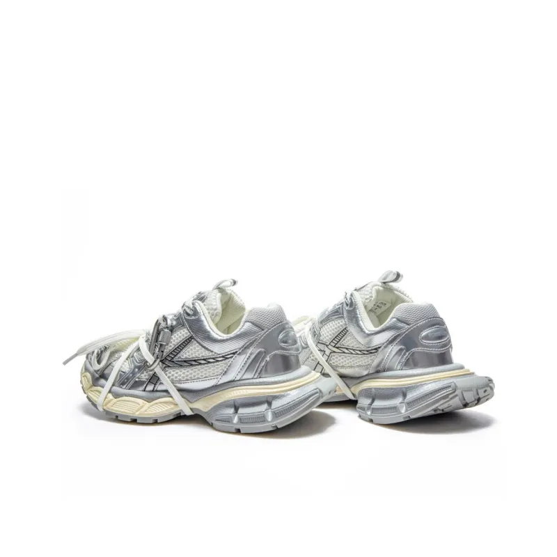 GOSO Low Top Chunky Sneakers Unisex Silver Gray-2