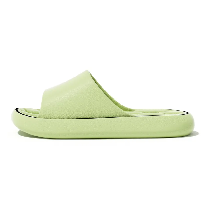 Soft Solid Color Cut Out Quick Dry Bathroom Slippers, Summer Home Quiet Geometric Couple Slippers, Plus Size, Unisex-17
