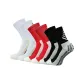 Crew Soccer Socks 6 Pack (2 White/2 Red/2 Black)