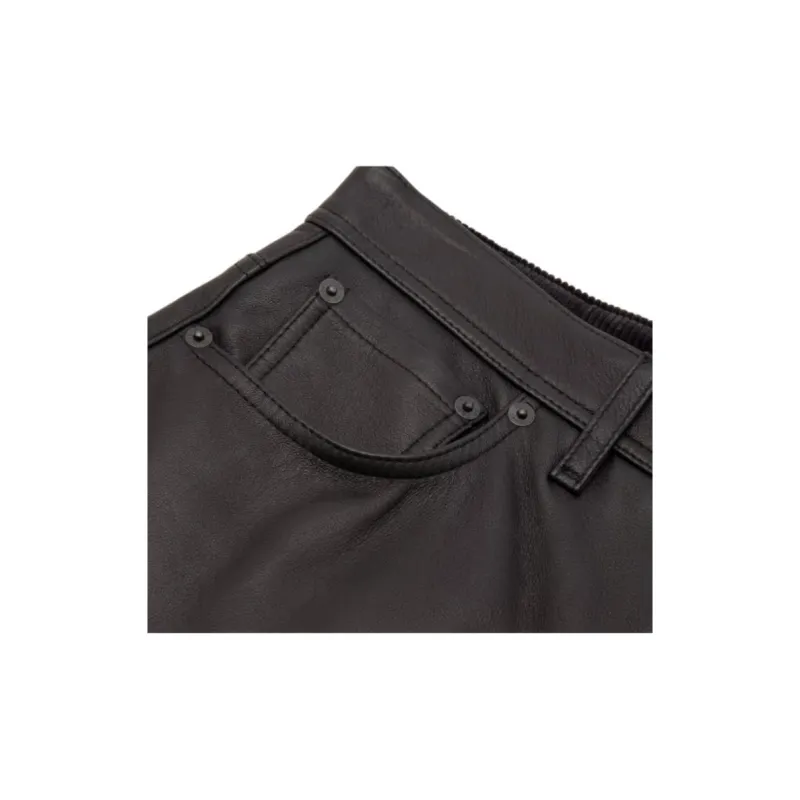 Acne Studios Leather Pants Men's Black-2