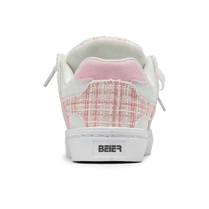 BEIER Slip-Resistant Lightweight Breathable Low-Top Skateboard Shoes Unisex Cranberry-22