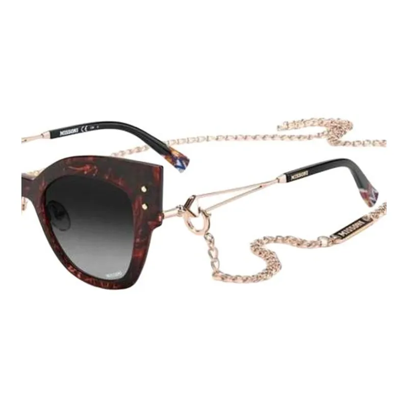 MISSONI Stainless Steel Cat Eye Sunglasses Women's Yellow-2