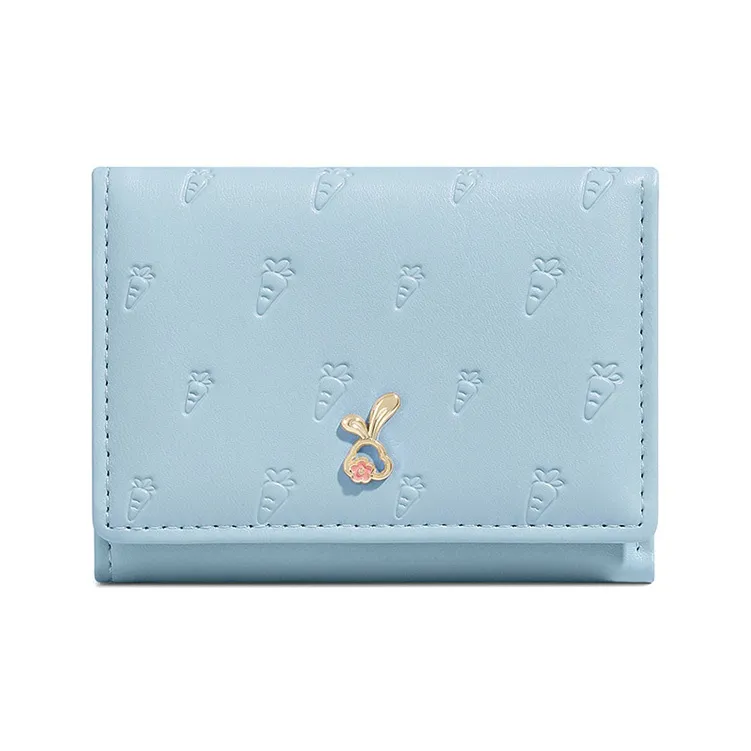 BRINCH PU Wallet Women's Pink/Blue/Green-3