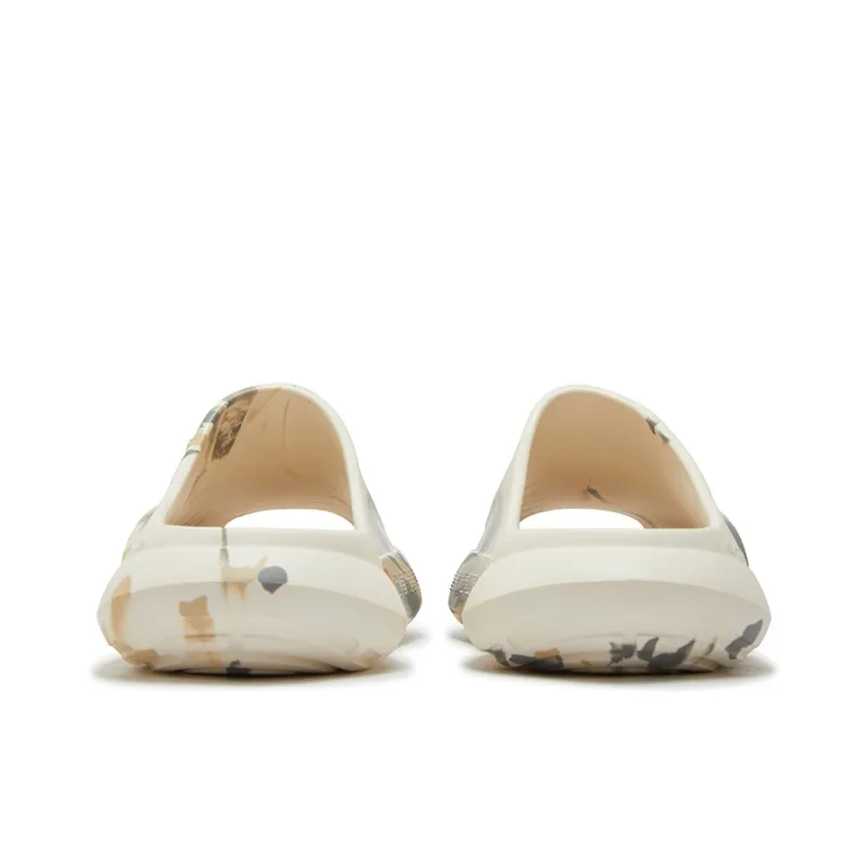 361° Speeding Slip Resistant Abrasion Resistant Slide Slippers Unisex White Apricot Tea Brown-3