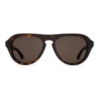 Burberry Acetate Metal Irregular Shape Sunglasses Unisex Tortoiseshell