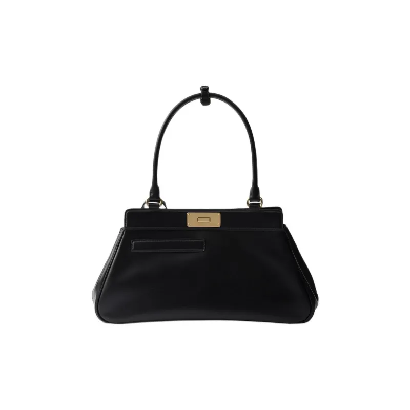 PRADA Cow Leather Tote Bag Shopping Bag Handbag Large Size Women's Black-2