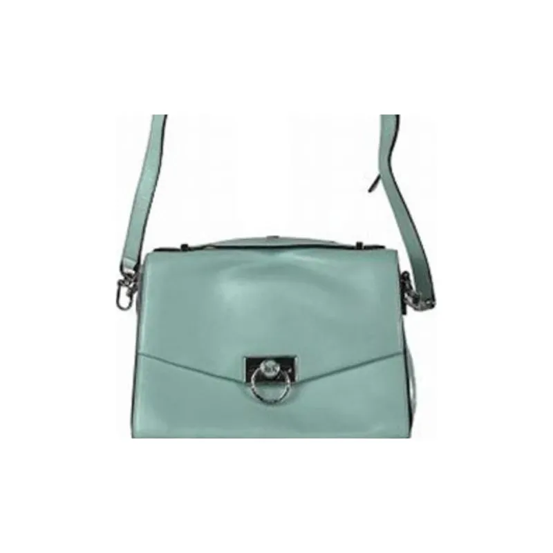 MICHAEL KORS Hendri Leather Shoulder Bag Crossbody Bag Medium Size Women's Blue-4