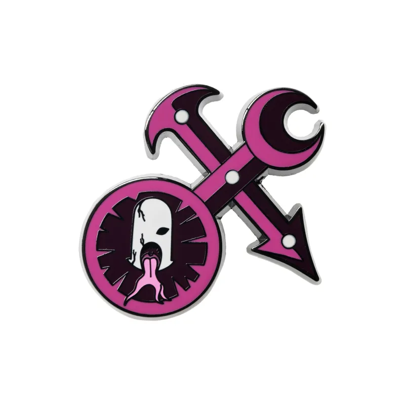 STARFORGED Slaanesh's Seal Color Enamel Brooch Star Casting Warhammer 40K Force Badges-0