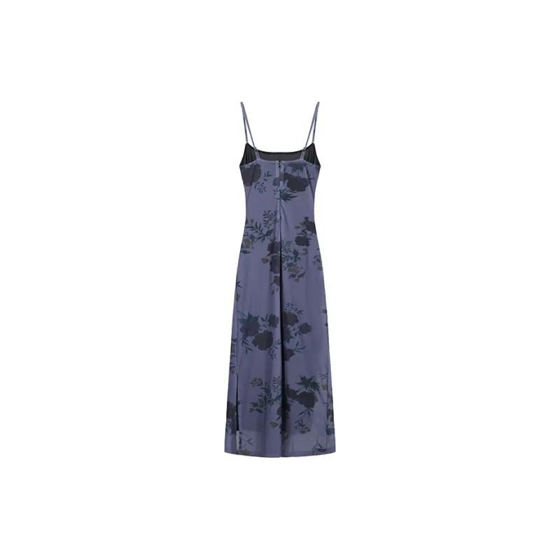 DOKZB Slip Dresses Women's Purple-1