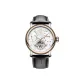 3D Effect Pattern White Dial Rose Gold Case