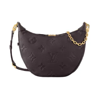 LOUIS VUITTON Loop Lambskin Crescent Bag Crossbody Bag Shoulder Bag Women's Brown