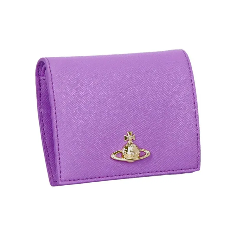 Vivienne Westwood Leather Wallet Women's Purple-0
