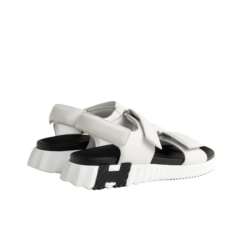 HERMES Junior One Strap Sandals 3.8cm Men's White-1