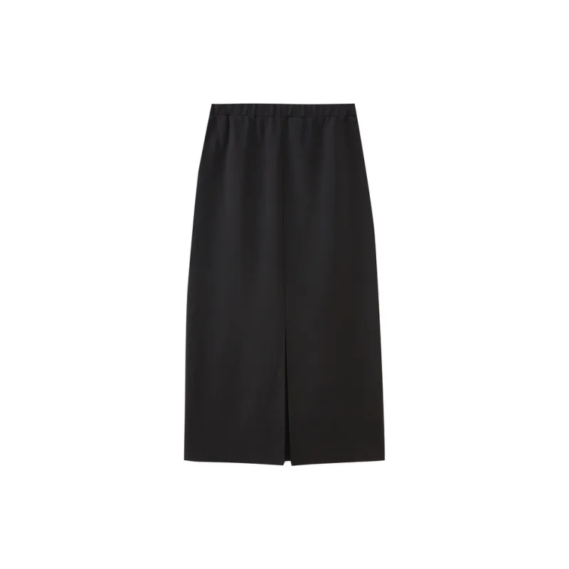 SHUIYUNJIAN Casual Long Skirts Women's Black-1