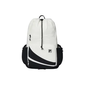 FILA Nylon Backpack Unisex Sand White