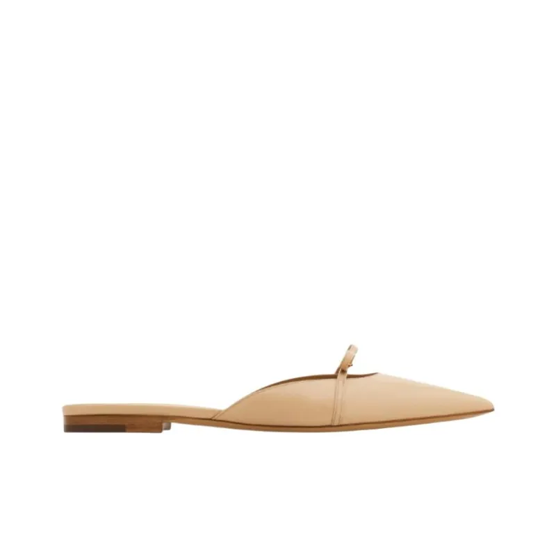FERRAGAMO Slip Resistant Closed Toe Slippers Women's Beige-1
