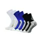 Crew Soccer Socks 6 Pack (2 White/2 Blue/2 Black)