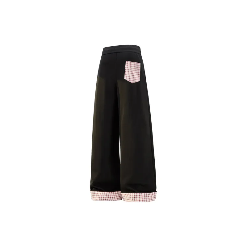 ADOONGA Casual Pants Unisex Black-1