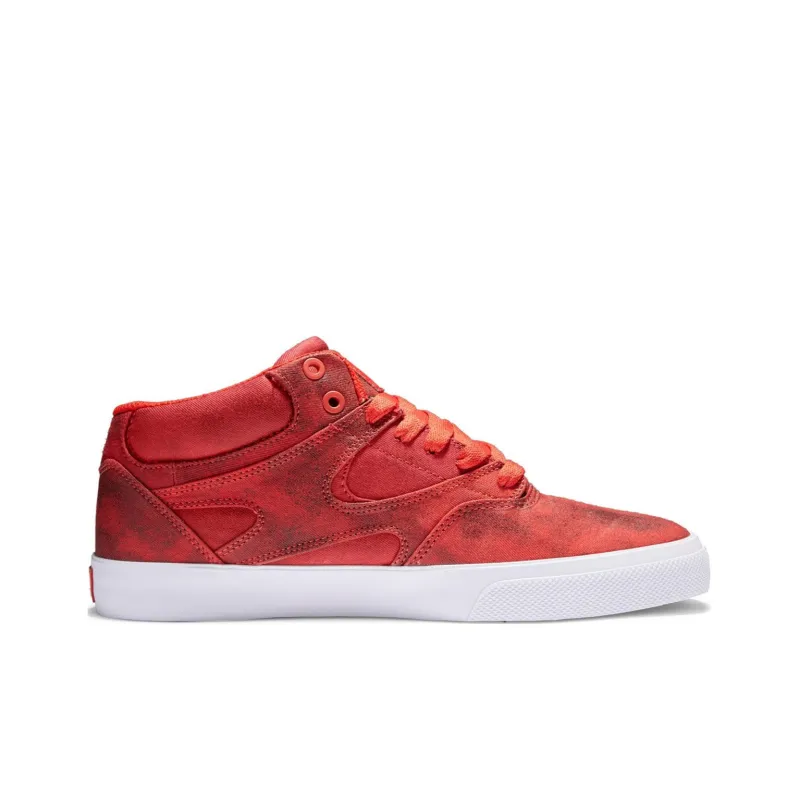 Kalis Vulc x DC Shoes Mid Top Skateboard Shoes Men's Red-1