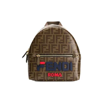FENDI Calfskin Backpack Mini Men's Brown