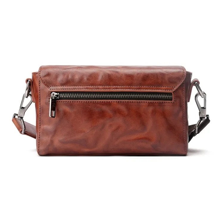 Sharkborough Top Grain Cow Leather Shoulder Bag Medium Size Men's Multicolor-6