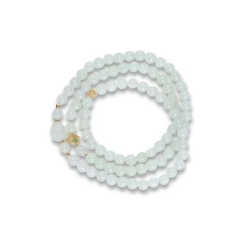TIANTAISHAN Hetian Jade Bracelets White Jade/Pale Greenish White Jade Unisex