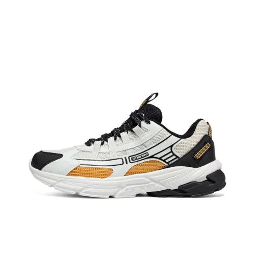 361° Wear-Resistant Support Slip-Resistant Low-Top Chunky Sneakers Men's White Black