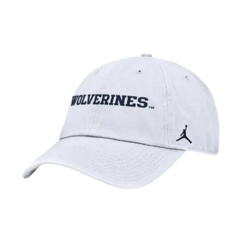 Jordan 100% Cotton Baseball Caps Men's White