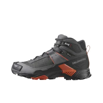 SALOMON X ULTRA 5 Abrasion Resistant Mid Top Trekking Shoes Men's Black