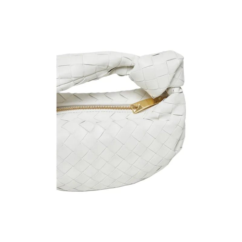 Bottega Veneta Leather Handbag Mini Women's White-3